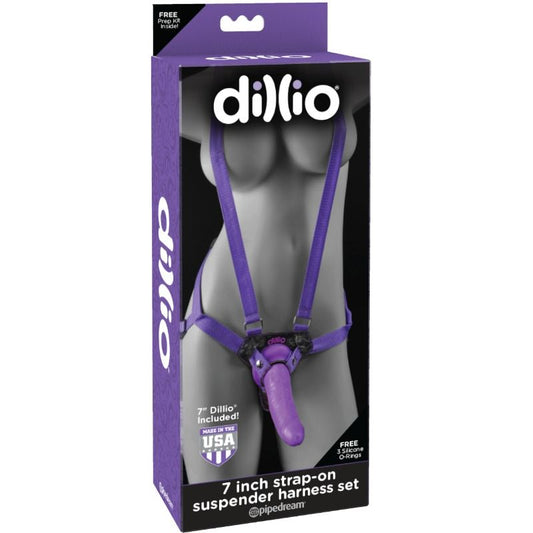Dillio 7 Inch Strap-On Suspender Harness Set | Niks.fi verkkokauppa