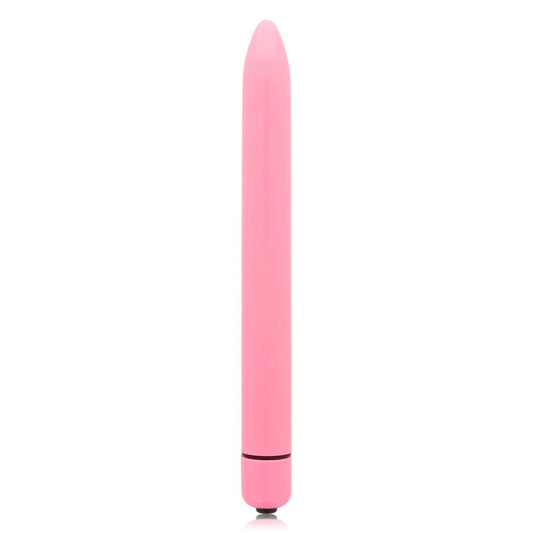 Glossy Slim Vibrator Pink | Niks.fi verkkokauppa