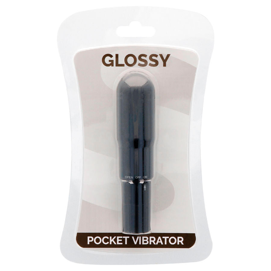 Glossy Pocket Vibrator Black | Niks.fi verkkokauppa