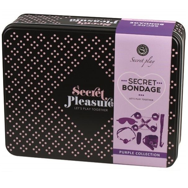 Secretplay Bdsm Set 8Pcs Purble /Black. | Niks.fi verkkokauppa