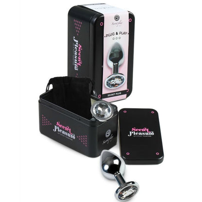 Secretplay Plug Anal Transparent Aluminum 8 Cm | Niks.fi verkkokauppa