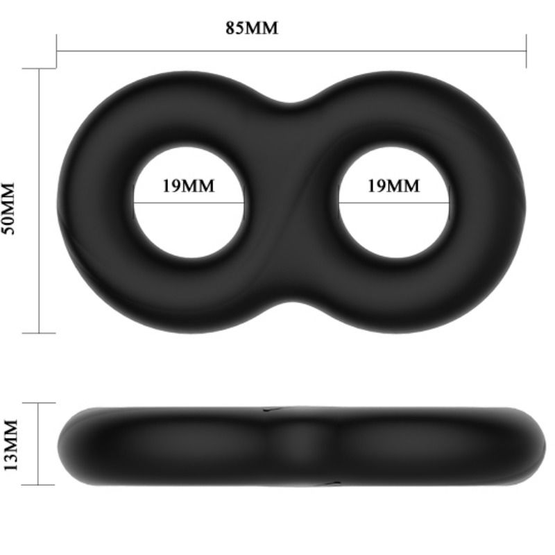 Crazy Bull Double Medical Silicone Ring | Niks.fi verkkokauppa