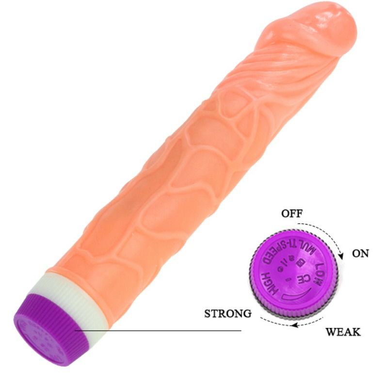 Baile Waves Of Pleasure Realistic Vibrating 22.5 Cm | Niks.fi verkkokauppa