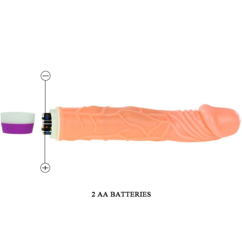 Baile Waves Of Pleasure Realistic Vibrating 22.5 Cm | Niks.fi verkkokauppa