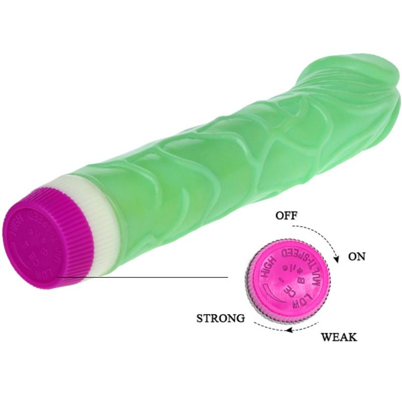 Baile Waves Of Pleasure Vibrator 23 Cm Green | Niks.fi verkkokauppa