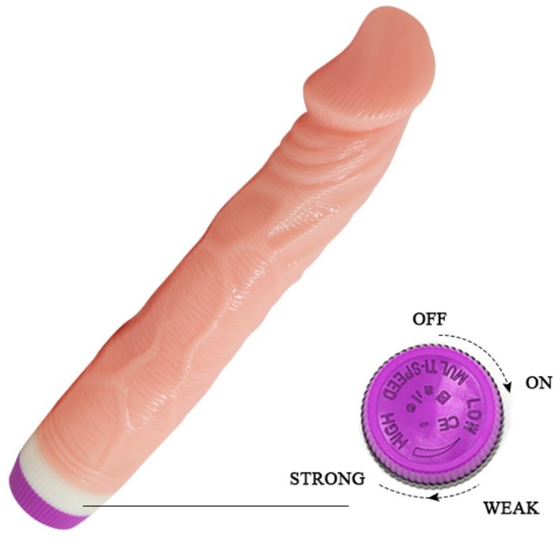 Baile Natural Realistic Vibrator 22 Cm | Niks.fi verkkokauppa