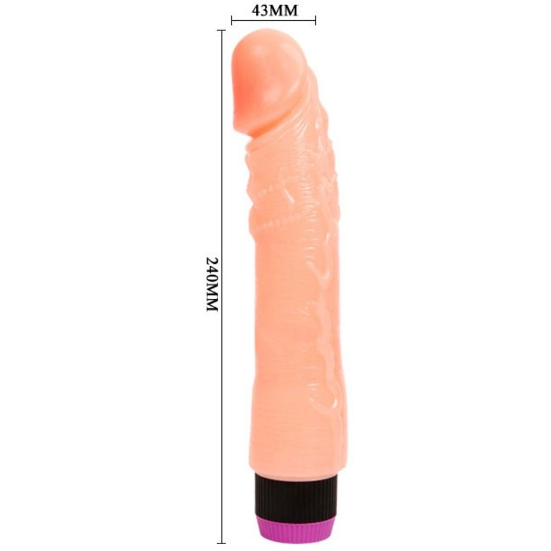 Baile Natural Flexible Realistic Vibrator 24 Cm | Niks.fi verkkokauppa