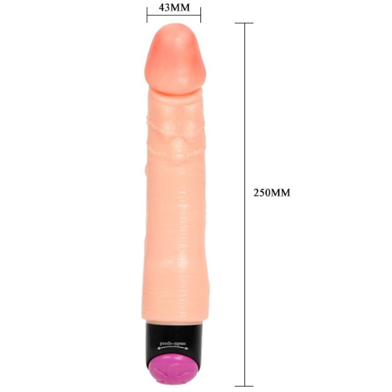 Baile Flexible Realistic Vibrator 25 Cm | Niks.fi verkkokauppa