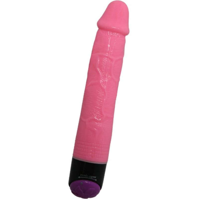 Baile Colorful Sex Realistic Vibrator Pink 23 Cm | Niks.fi verkkokauppa