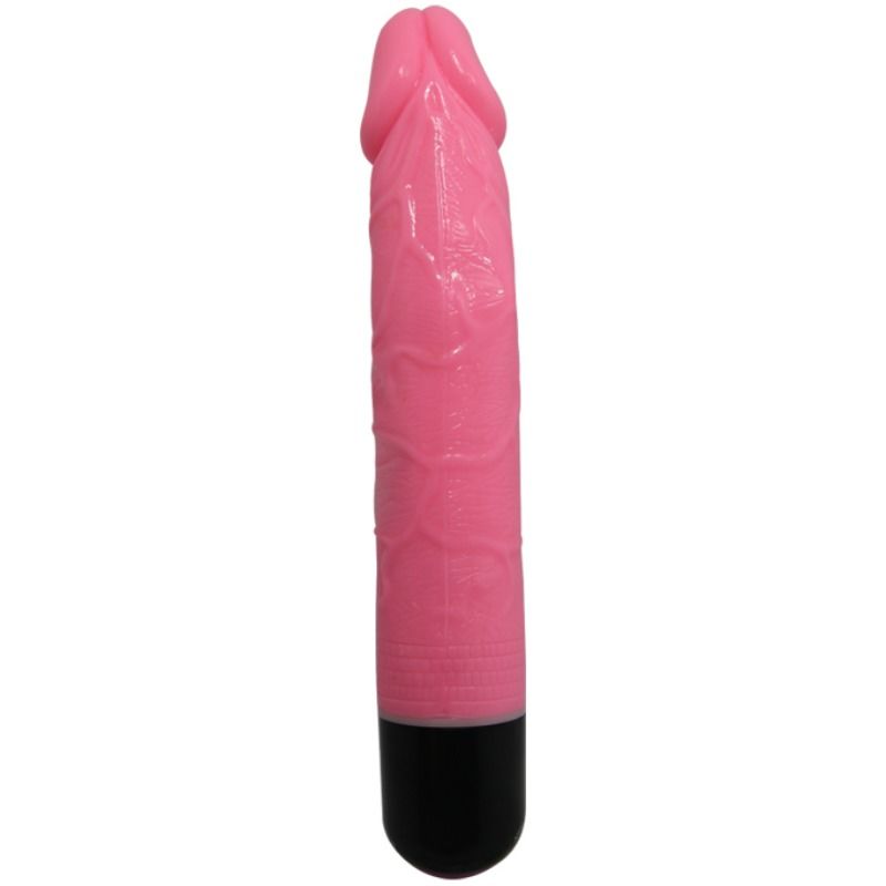 Baile Colorful Sex Realistic Vibrator Pink 23 Cm | Niks.fi verkkokauppa