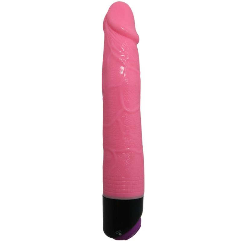 Baile Colorful Sex Realistic Vibrator Pink 23 Cm | Niks.fi verkkokauppa