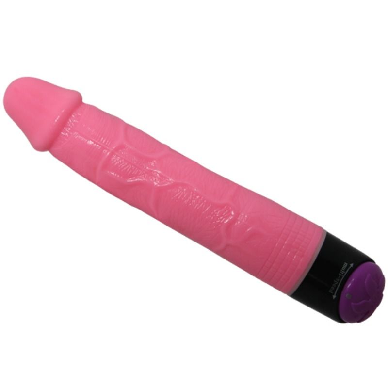 Baile Colorful Sex Realistic Vibrator Pink 23 Cm | Niks.fi verkkokauppa