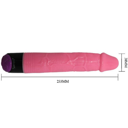 Baile Colorful Sex Realistic Vibrator Pink 23 Cm | Niks.fi verkkokauppa