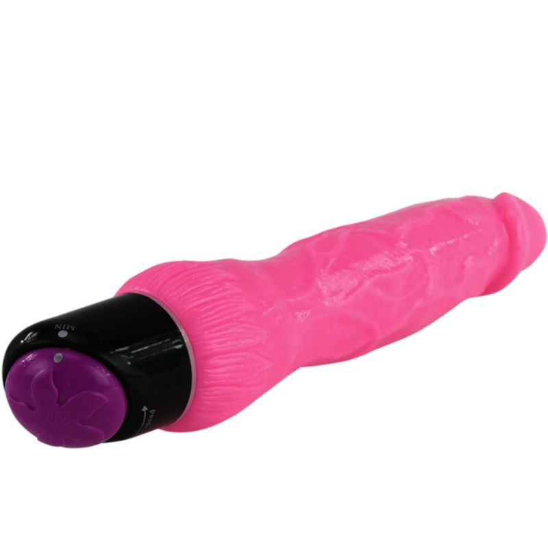 Baile Colorful Sex Realistic Vibrator Pink 24 Cm | Niks.fi verkkokauppa