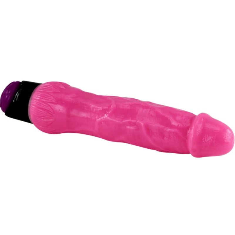Baile Colorful Sex Realistic Vibrator Pink 24 Cm | Niks.fi verkkokauppa