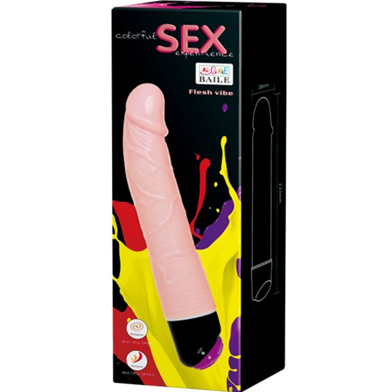 Baile Colorful Sex Vibration And Rotation 24 Cm | Niks.fi verkkokauppa