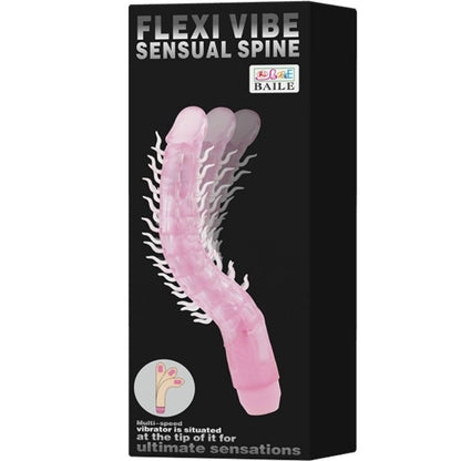 Baile Flexi Vibe Sensual Spine Bendable Vibrating Dildo 23.5 Cm | Niks.fi verkkokauppa