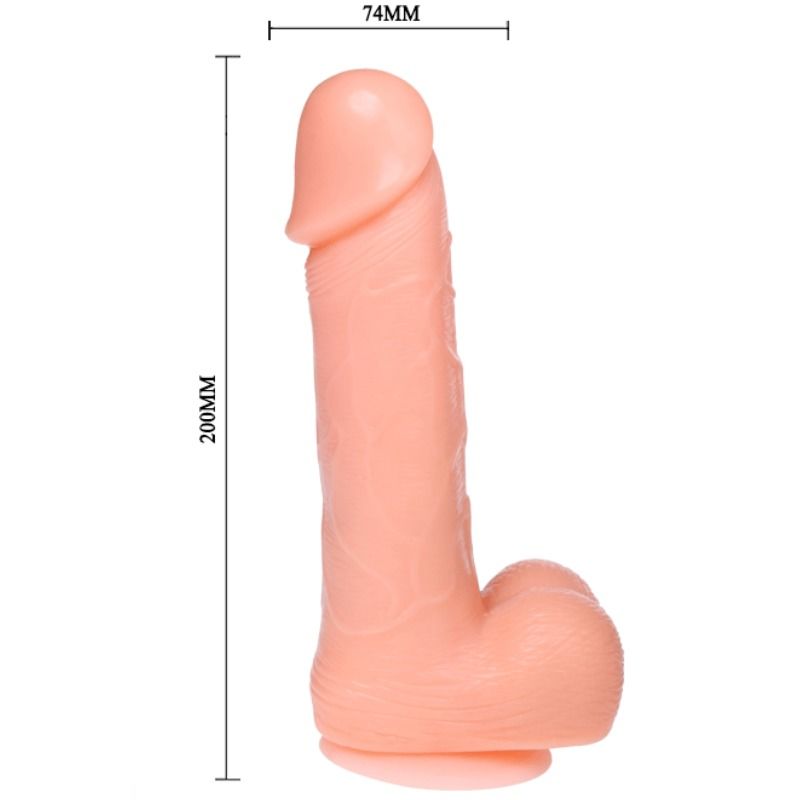 Baile Realistic Dildo Dong Vibration And Rotation 20 Cm | Niks.fi verkkokauppa