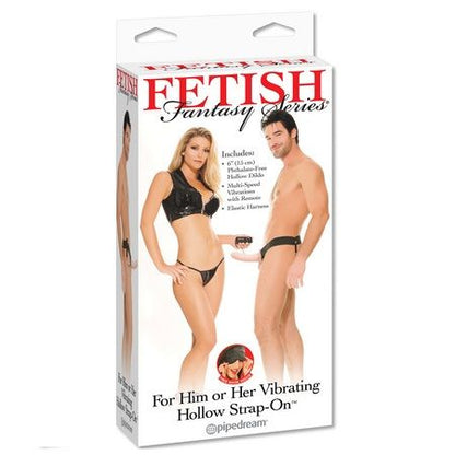 Fetish Fantasy Series Hollow Vibrator Harness For Him And Her Natural 14Cm | Niks.fi verkkokauppa