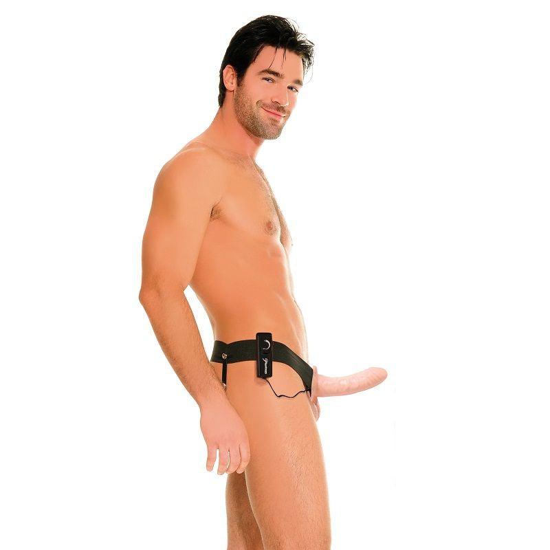 Fetish Fantasy Series Hollow Vibrator Harness For Him And Her Natural 14Cm | Niks.fi verkkokauppa