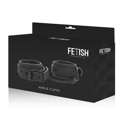 Fetish Submissive Vegan Leather Ankle Cuffs With Noprene Lining | Niks.fi verkkokauppa