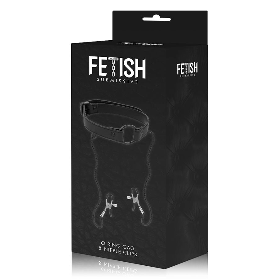 Fetish Submissive Gag Ring With Nipple Clamps | Niks.fi verkkokauppa