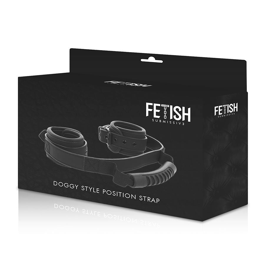 Fetish Submissive Noprene Lining Handcuffs With Handle | Niks.fi verkkokauppa