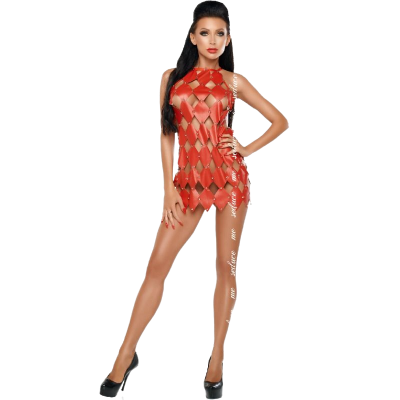 Me-Seduce Gwen Dress Bare Back Red S/M | Niks.fi verkkokauppa