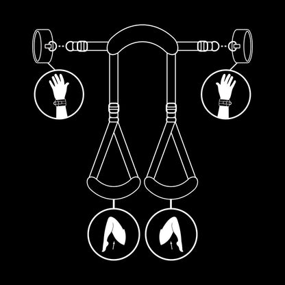 Fetish Submissive Open Legs Position With Noprene Lining Handcuffs | Niks.fi verkkokauppa