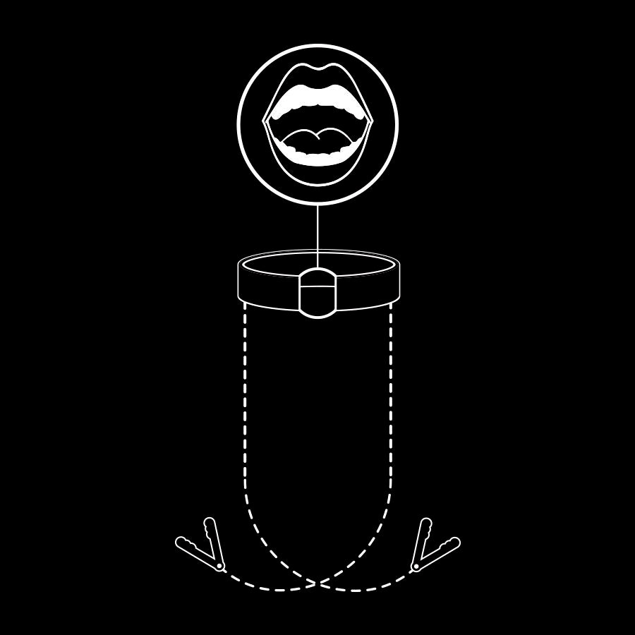 Fetish Submissive Gag Ring With Nipple Clamps | Niks.fi verkkokauppa