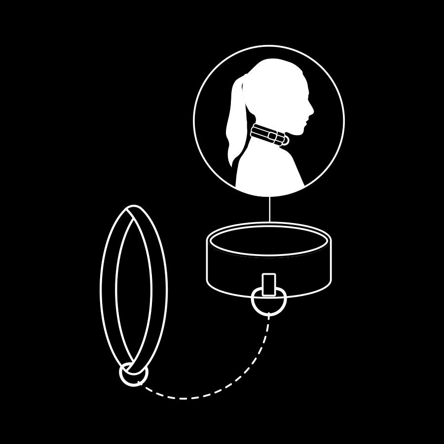 Fetish Submissive Noprene Lining Chain Necklace | Niks.fi verkkokauppa