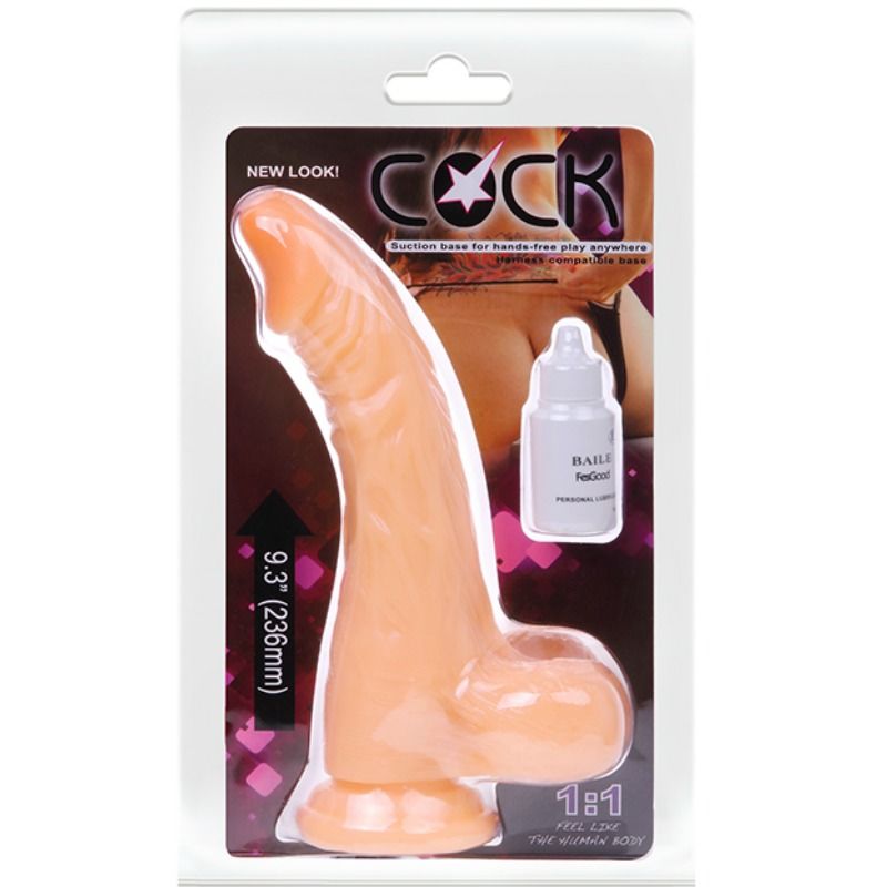 Baile Realistic Cock Dildo With Vibration | Niks.fi verkkokauppa