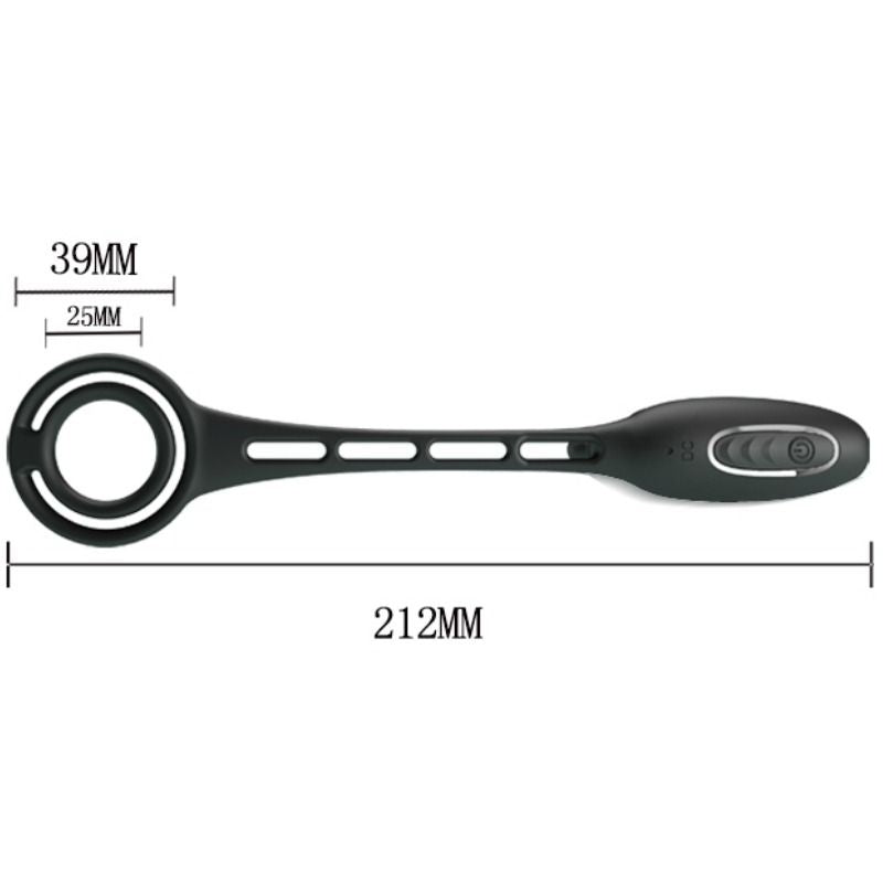 Pretty Love Penis Rings With Vibrator Plug | Niks.fi verkkokauppa