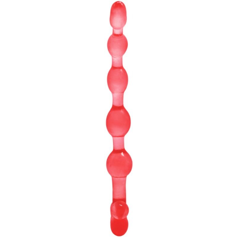 Baile Bendy Twist Red Anal Balls | Niks.fi verkkokauppa