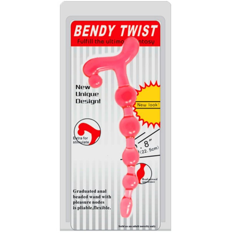Baile Bendy Twist Red Anal Balls | Niks.fi verkkokauppa