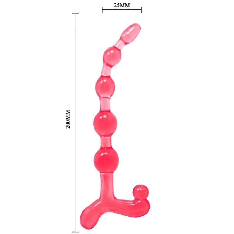 Baile Bendy Twist Red Anal Balls | Niks.fi verkkokauppa