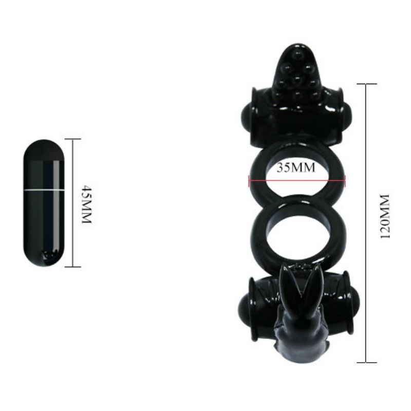 Baile Sweet Ring Double Ring With Double Rabbit | Niks.fi verkkokauppa