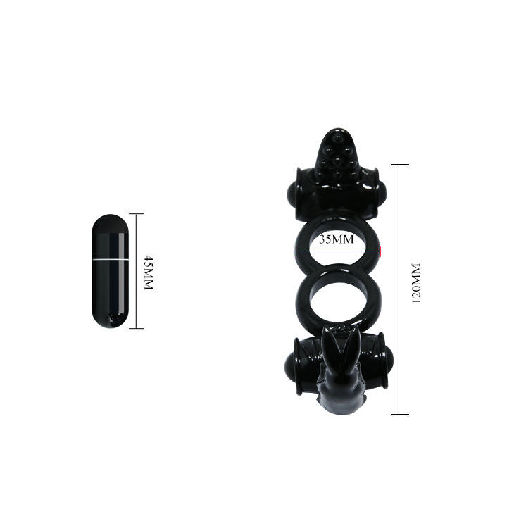 Baile Sweet Ring Double Ring With Double Rabbit | Niks.fi verkkokauppa