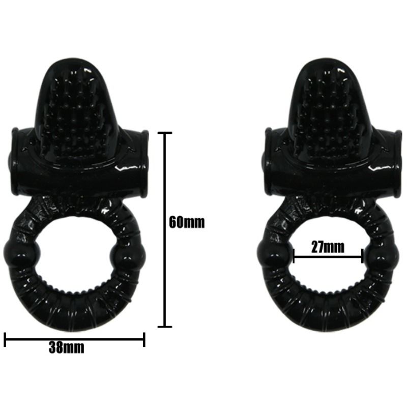 Baile Sweet Ring Vibrating Ring With Textured Rabbit | Niks.fi verkkokauppa