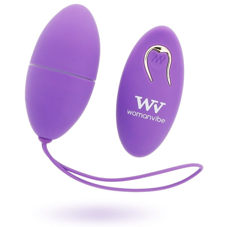 Womanvibe Alsan Egg Remote Control Black Silicone Purple | Niks.fi verkkokauppa