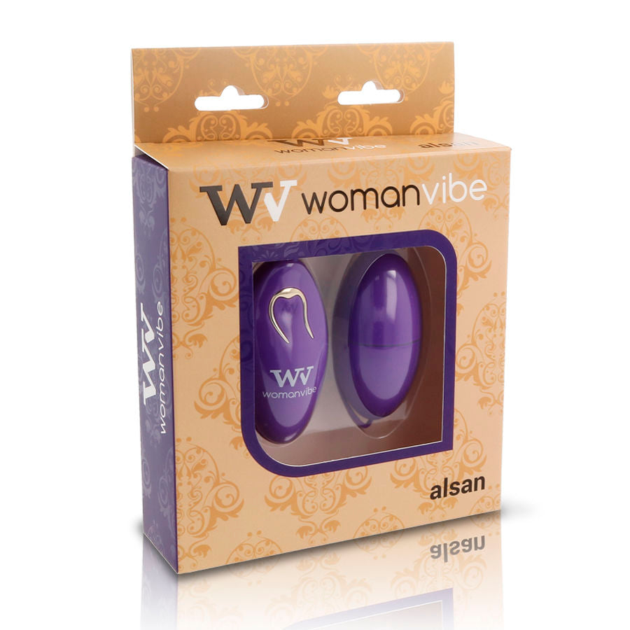 Womanvibe Alsan Egg Remote Control Black Silicone Purple | Niks.fi verkkokauppa
