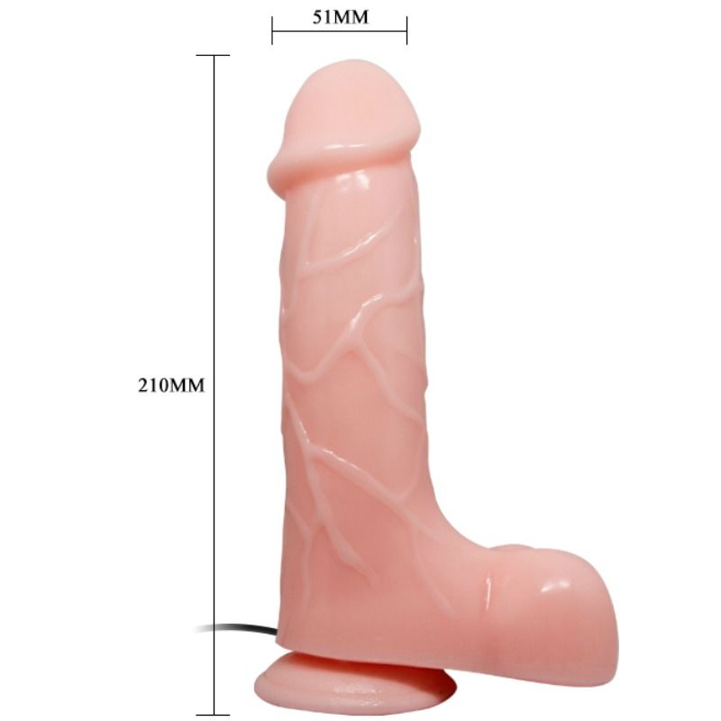 Baile Natural Barbara Realistic Vibrator 21 Cm | Niks.fi verkkokauppa