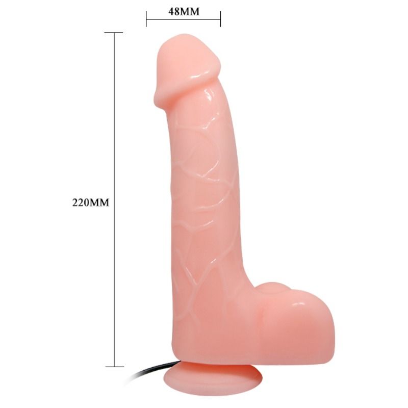 Baile Natural Barbara Realistic Vibrator 22 Cm | Niks.fi verkkokauppa