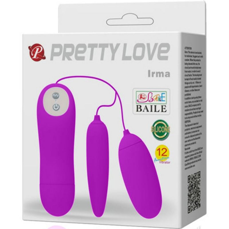 Pretty Love Irma Double Vibrating Egg | Niks.fi verkkokauppa