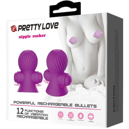 Pretty Love Nipple Stimulators 12M Lilac Vibration | Niks.fi verkkokauppa