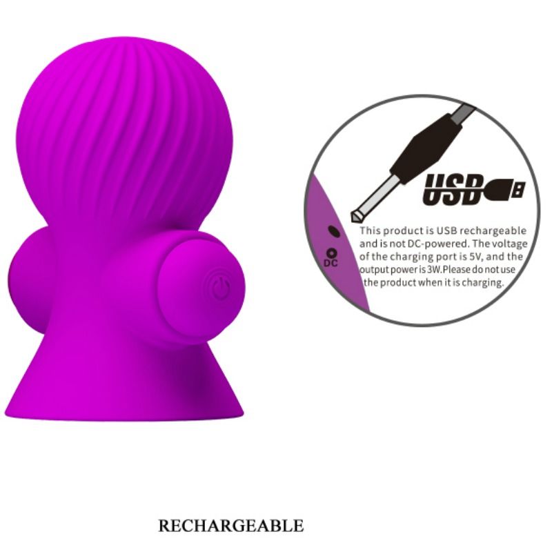 Pretty Love Nipple Stimulators 12M Lilac Vibration | Niks.fi verkkokauppa