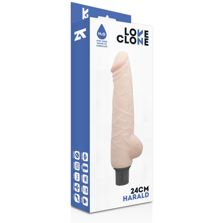 Loveclone Harald Self Lubrication Vibrator 24 Cm O- 4 Cm | Niks.fi verkkokauppa