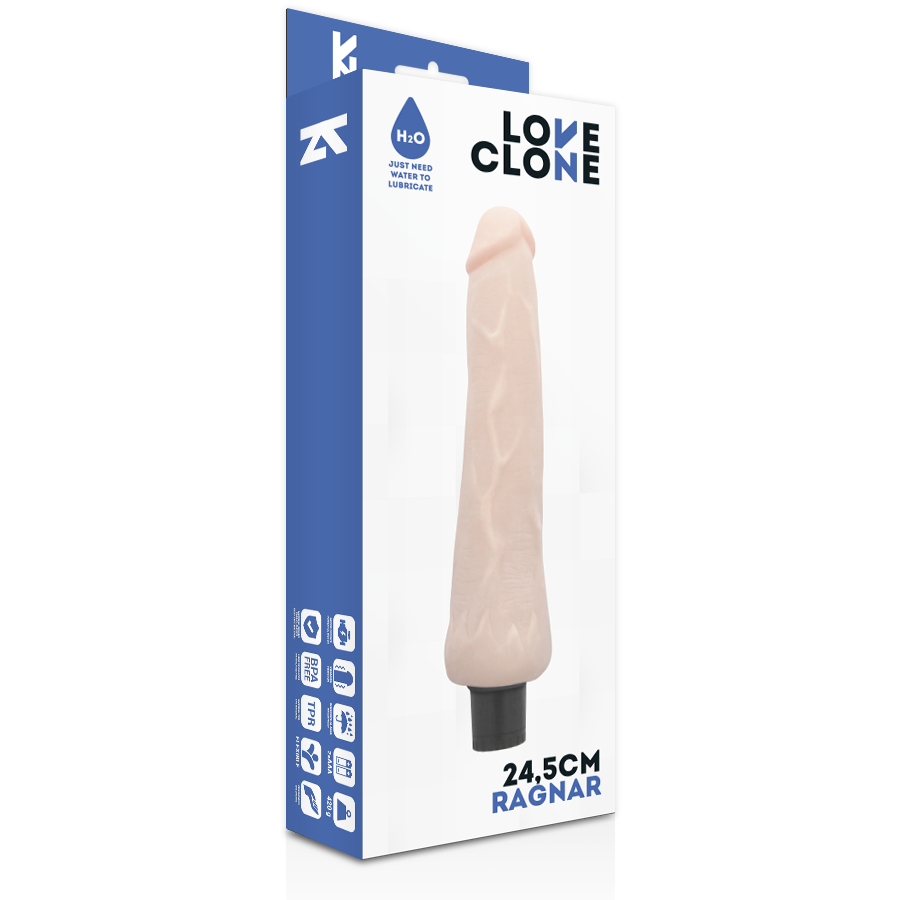 Loveclone Ragnar Self Lubrication Vibrator 24.5 Cm O- 3.5 Cm | Niks.fi verkkokauppa