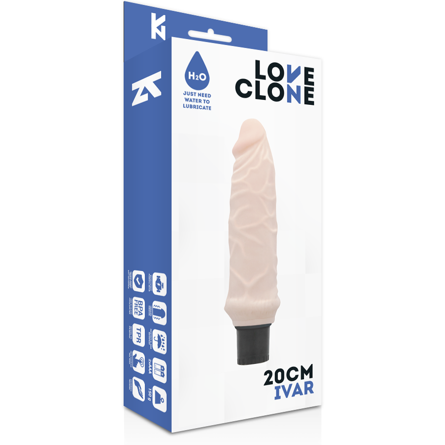 Loveclone Ivar Self Lubrication Vibrator 20 Cm O- 3.7 Cm | Niks.fi verkkokauppa