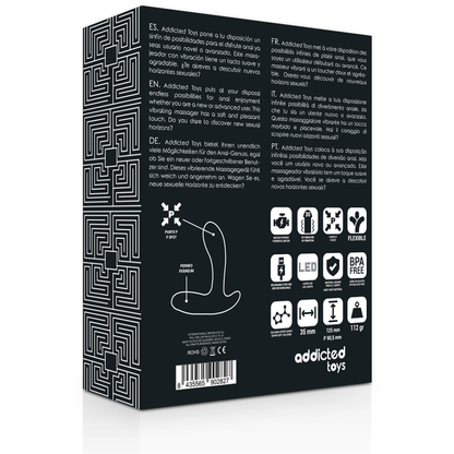 Addicted Toys Anal Massager Black Vibration | Niks.fi verkkokauppa